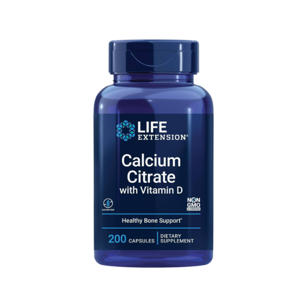 LIFE EXTENSION CALCIUM CITRATE WITH VITAMIN D-200C