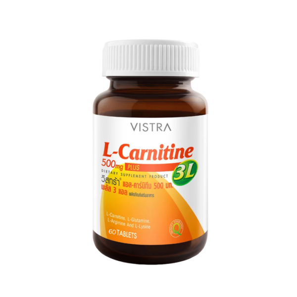 VISTRA L-CARNITINE 500 MG PLUS 3L 60's