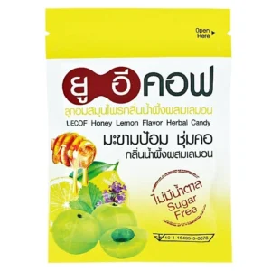 UECOF อม ยูอีคอฟ สูตรน้ำผึ้งผสมเลมอน 20’S Honey Lemon Flavor